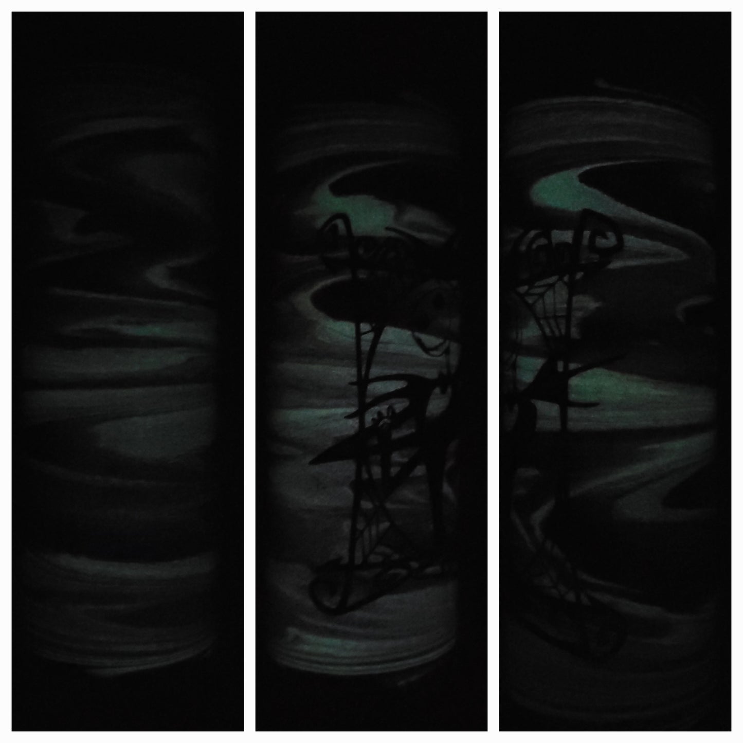 Jack skellington glow in the dark 20oz skinny tumbler