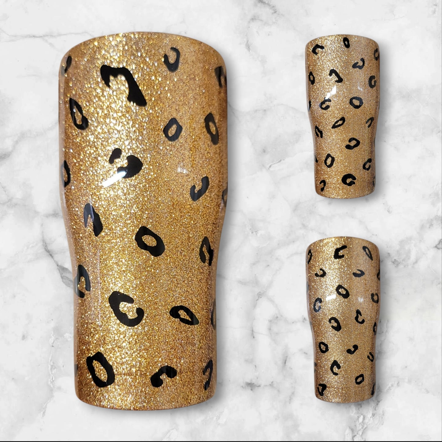 Leopard print 20oz curved tumbler