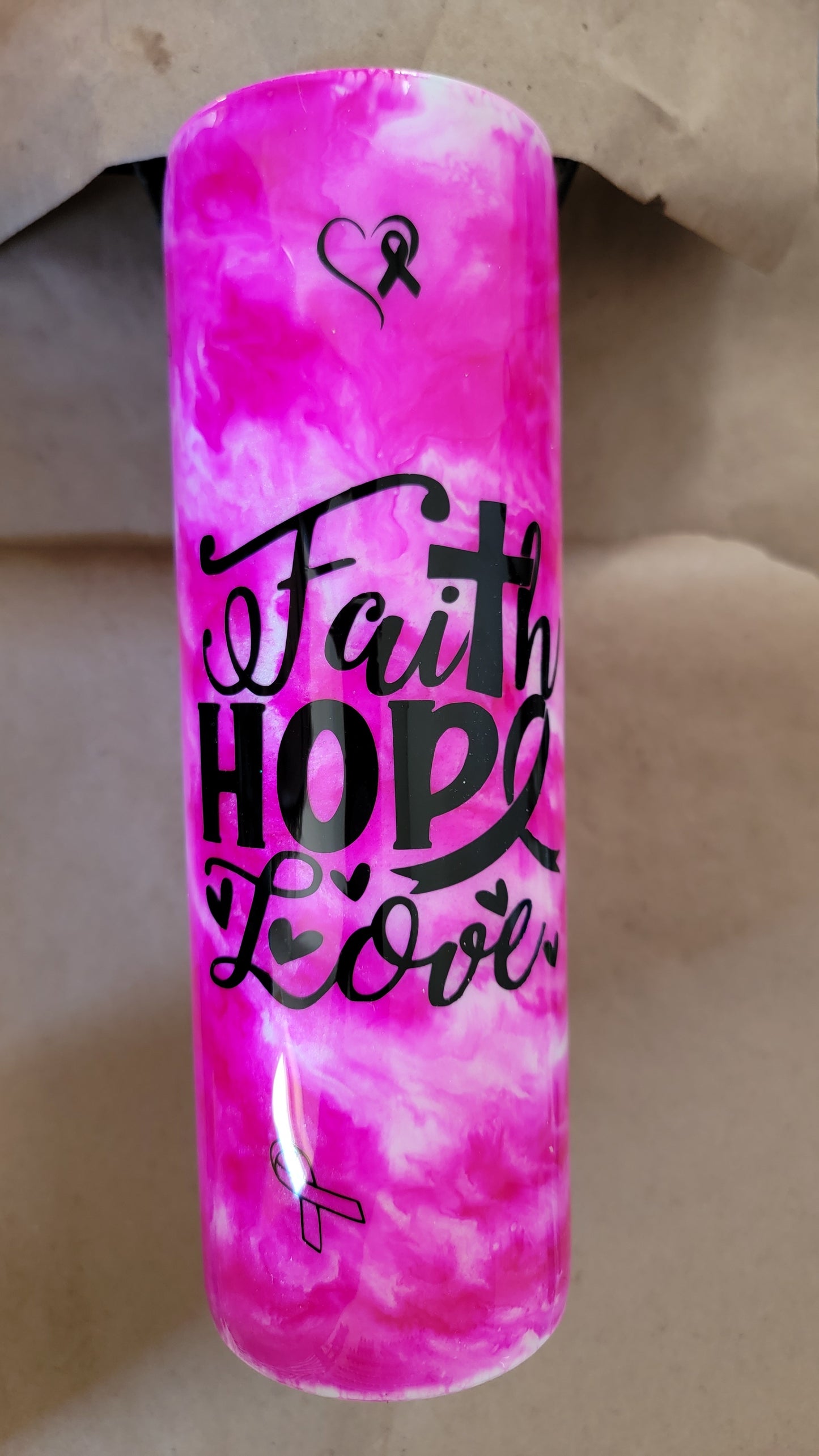 Faith, hope, love 30oz skinny tumbler