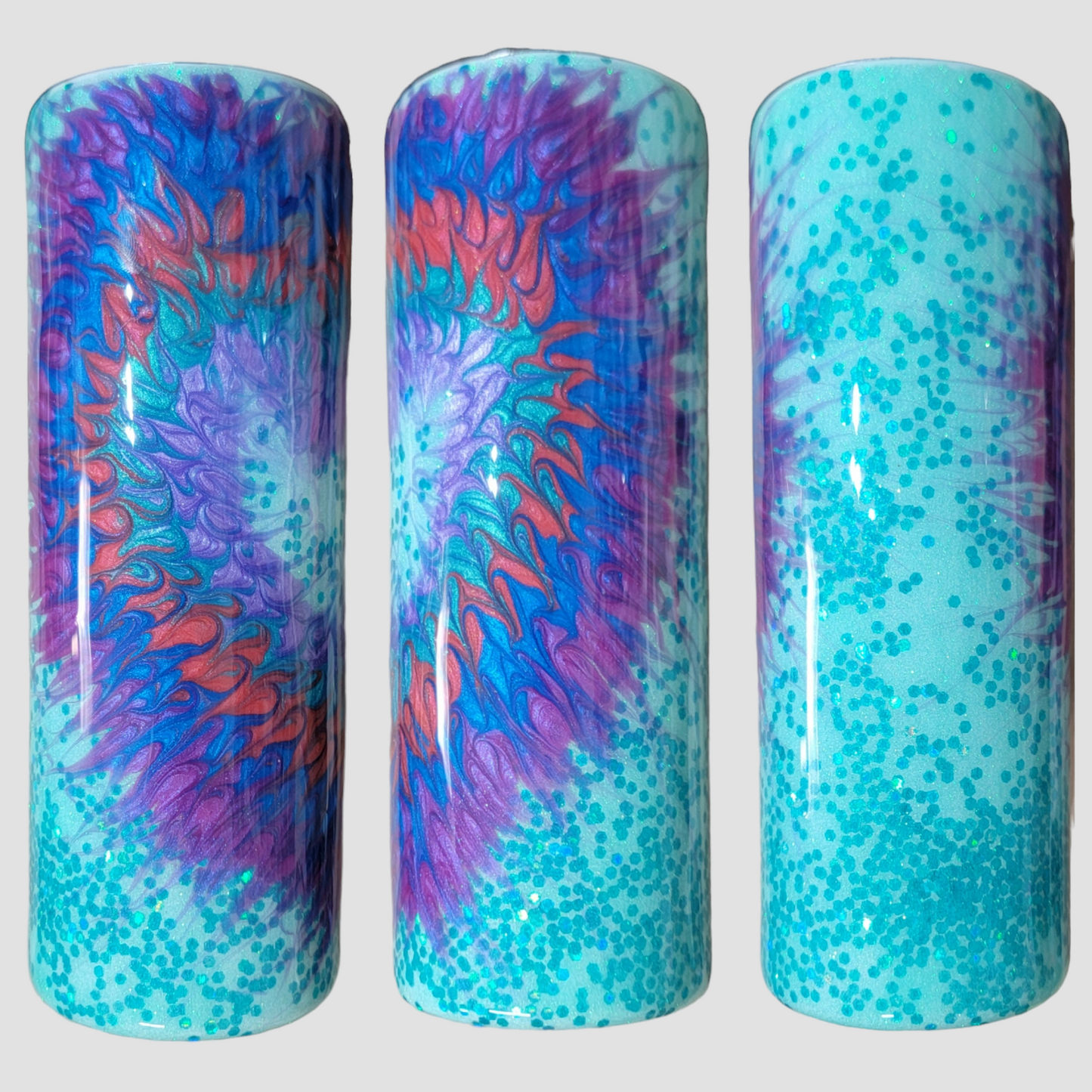 Bougie heart glow in the dark 20oz skinny tumbler