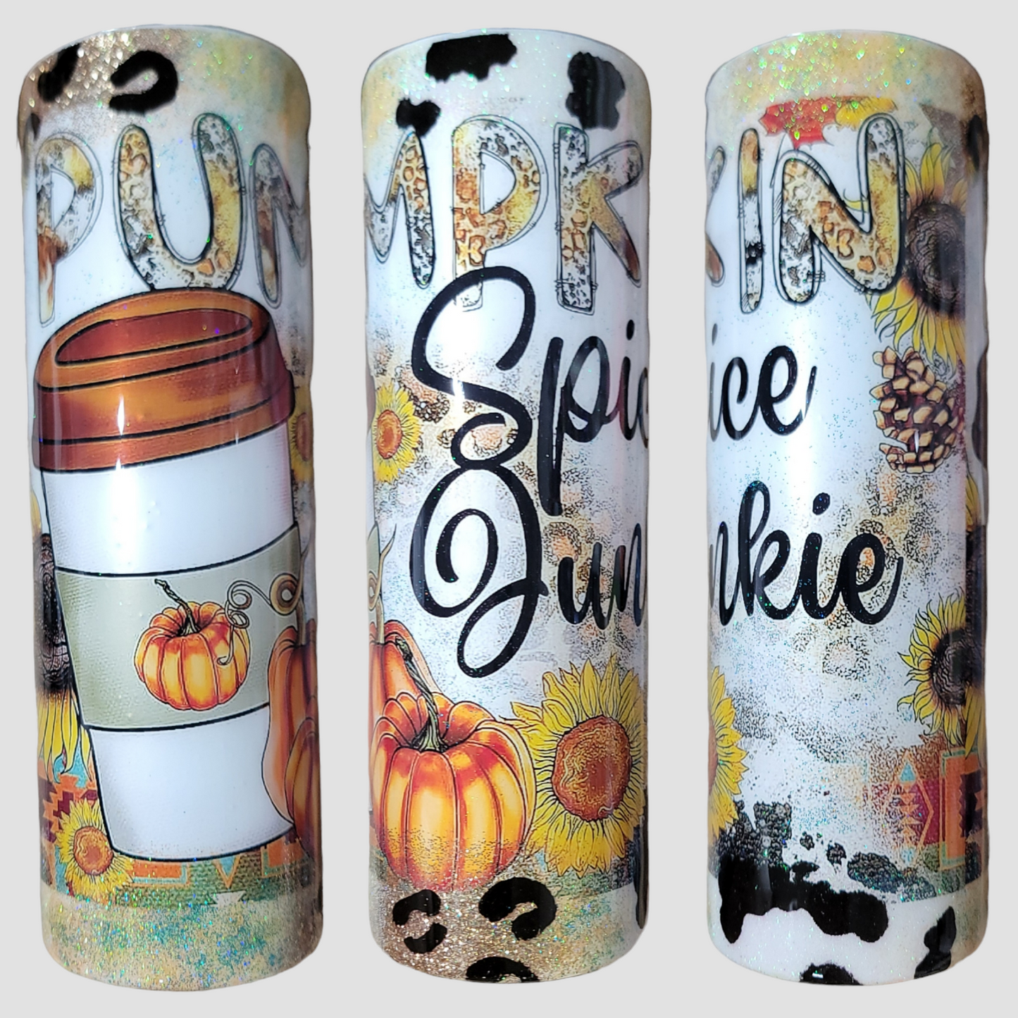 Pumpkin spice junkie 30oz skinny tumbler