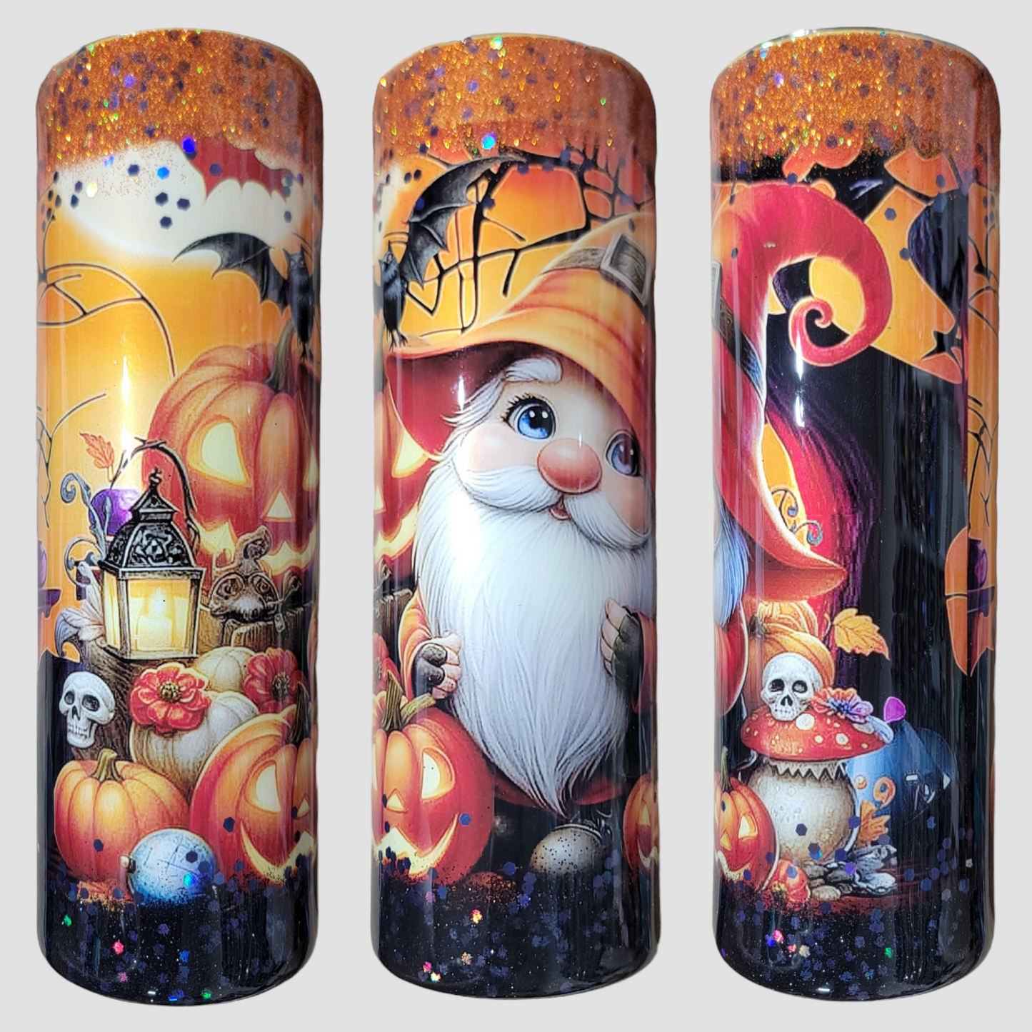 Halloween gnome 30oz skinny tumbler