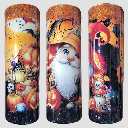 Halloween gnome 30oz skinny tumbler