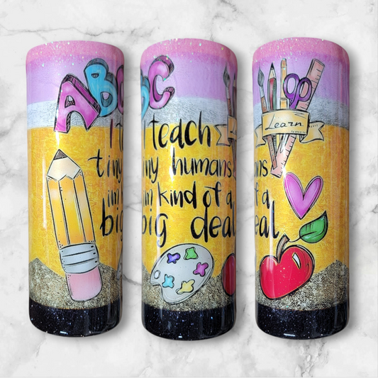 Teacher appreciation 20oz skinny tumbler