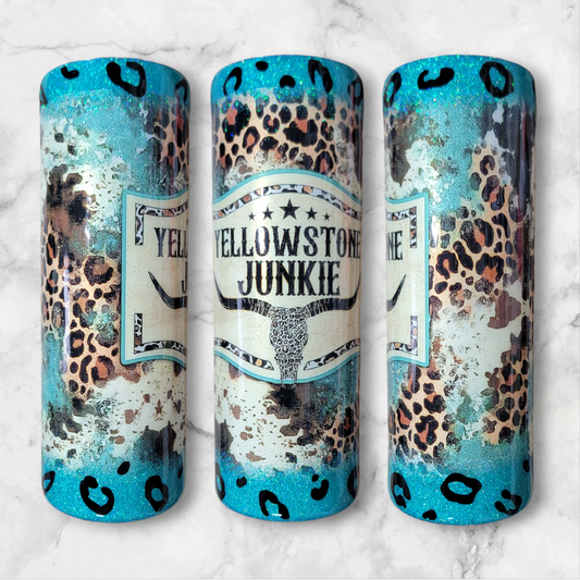 Yellowstone junkie 20oz skinny tumbler