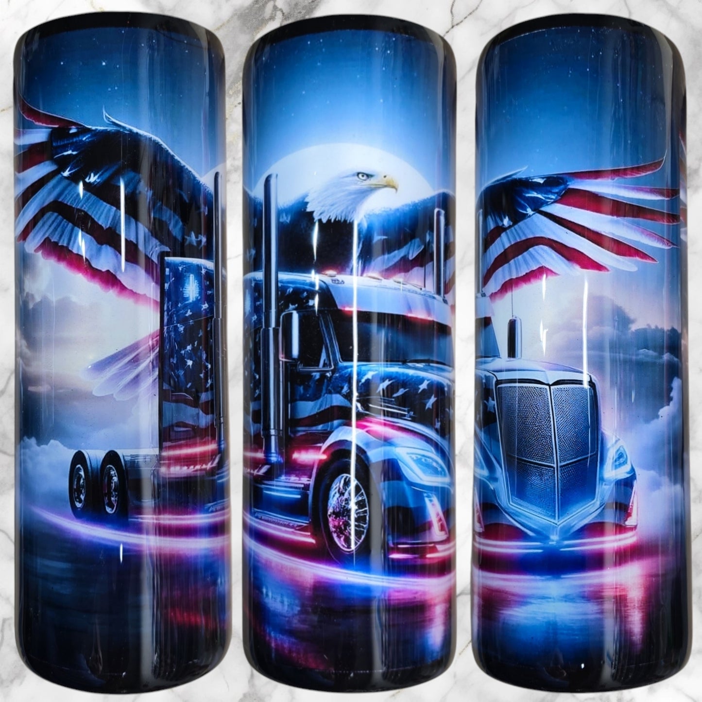 American truckers glory 20oz skinny tumbler
