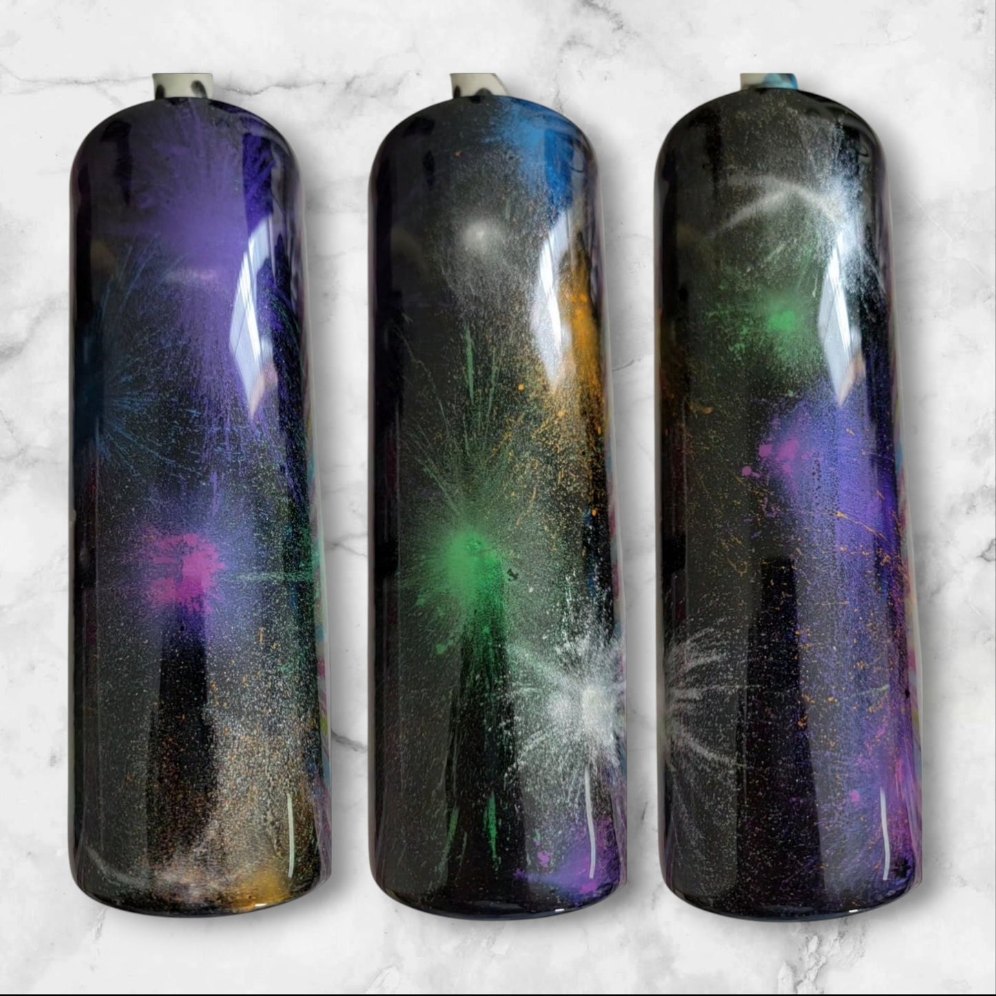 Fireworks 20oz skinny tumbler