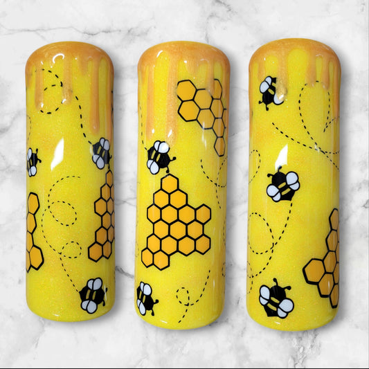 Honey bee 20oz skinny tumbler